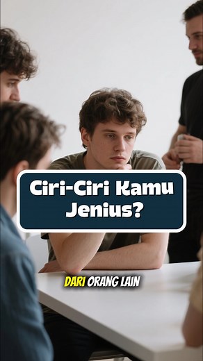 5.4K views · 132 reactions | Pernah kepikiran kalau kamu sebenarnya jenius tapi belum sadar? Di video ini kamu bakal tahu ciri-ciri sederhana yang sering dialami orang ber-IQ tinggi tanpa mereka sadari. | Rangkuman Materi | Facebook
