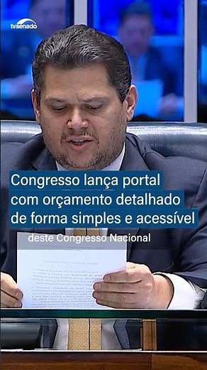 Congresso lança portal com orçamento detalhado de forma simples e acessível - #shorts