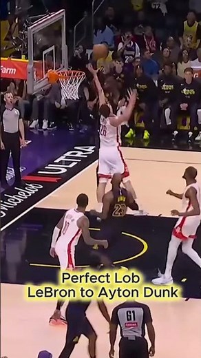 Perfect Lob — LeBron to Ayton Dunk! #nba