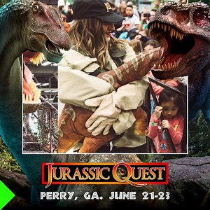 54K views · 946 reactions | Jurassic Quest is coming to Perry, GA June 21-23. Go back in time 60 million years and see more than 80 living, walking, breathing animatronic dinosaurs. 秊 Get Tickets Now: https://goo.gl/3mQ1Tj | Jurassic Quest | Facebook