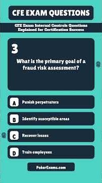 CFE Exam Internal Controls Questions Explained for Certification Success