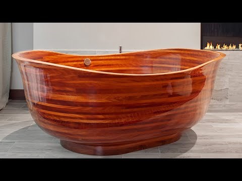 Imagine relaxing in a $40,000 wooden bathtub, handmade in South Seattle - KING 5 Evening