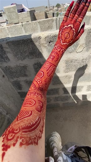 Exquisite Front Mehndi Design by Maha | Aesthetic Henna Art