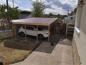 Tutorial on building a carport or garage using two existing walls