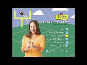 Signing Time! My Favorite Sport DVD Menu Walkthrough