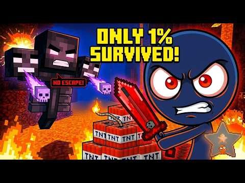 Stickman vs Wither: Epic Boss Fight! (Minecraft Animation)
