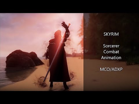 SKYRIM Sorcerer Combat Animation / MCO/ADXP