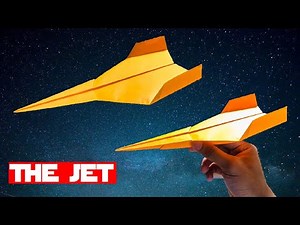 How to make a Paper Airplane - best paper airplane - Jet