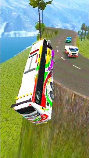 Game Play Danger road 😱 bus simulator indonesia game #gaming #bussidshorts