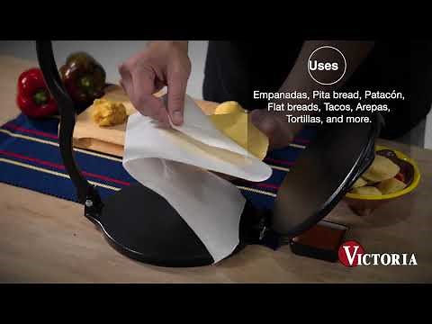 How to Assemble and Use a Victoria Cast Iron Tortilla Press - Made in Colombia - The Original