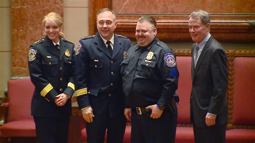 IMPD ceremony promotes 16 officers