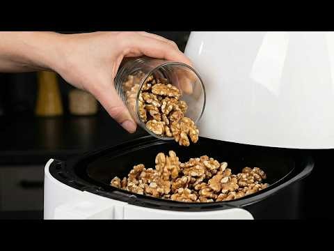 Air Fryer Walnuts for every day – simple and delicious! Brilliant recipe in 5 minutes!