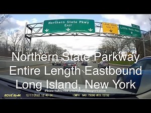 Northern State Parkway ENTIRE FULL LENGTH Long Island, New York Eastbound Dashcam Video
