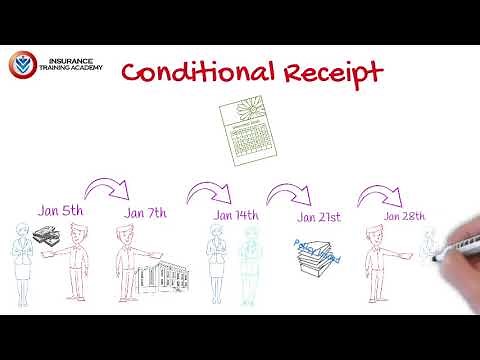 Conditional Receipt | Insurance Training Academy