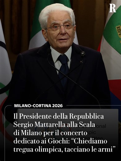 Celebrazione delle Olimpiadi da parte di Mattarella
