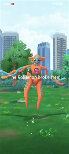 Defeating a Deoxys in raid during Pokémon 30th Anniversary: All Out event(PGsharp) #pokemongo