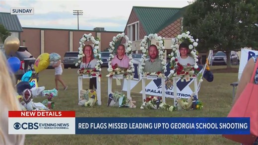 New details in the Georgia high school shooting reveal the 14-year-old suspected gunman texted his mother apologizing before the attack. She reported an "extreme emergency" to the school before he opened fire, killing two students and two teachers. | CBS Evening News