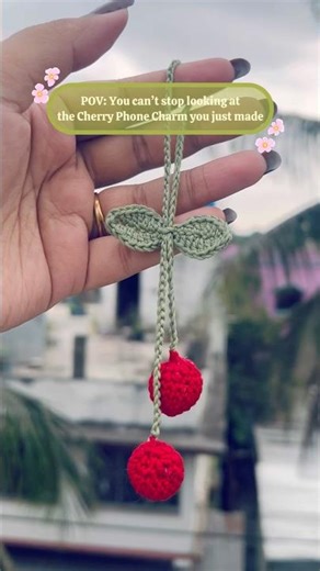 Crochet Phone Charm #crochet #crocheting #crochetforbeginners #crochettutorial #crochetpattern