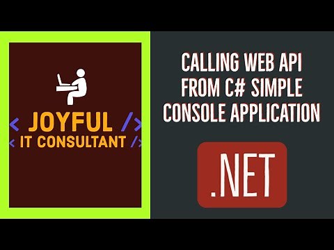 Calling Web API from C# Simple Console Application