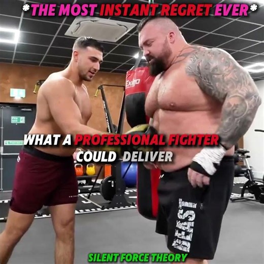 "World's Strongest Man Eddie Hall Gets Punched by Pro Boxer Tommy Fury...🤯🥊"