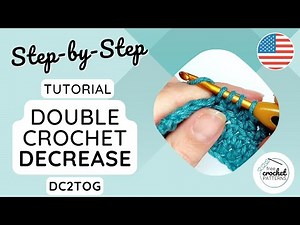 How to Double Crochet Decrease (dc2tog) | Learn to Crochet | free-crochet-patterns