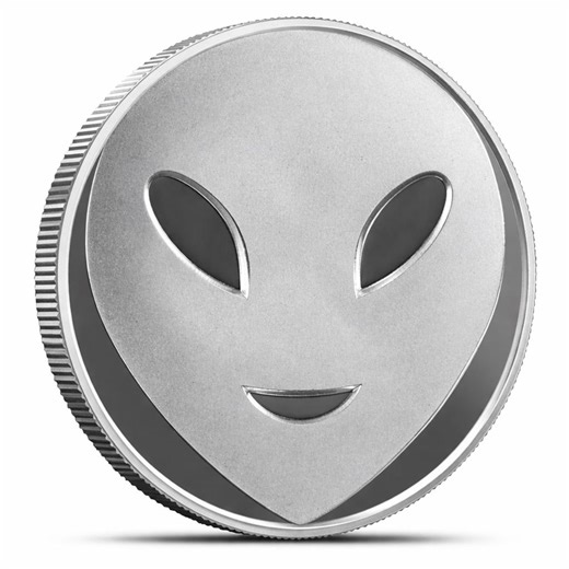 Alien Face 1 Oz Silver Rounds .999 Fine Silver | UFO Alien Bullion Coin | Sci-fi Silver Collector Gift - Etsy Canada