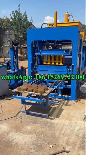 auto hydraulic Concrete block machine flyash cement paver brick making machine price #flyashbricks