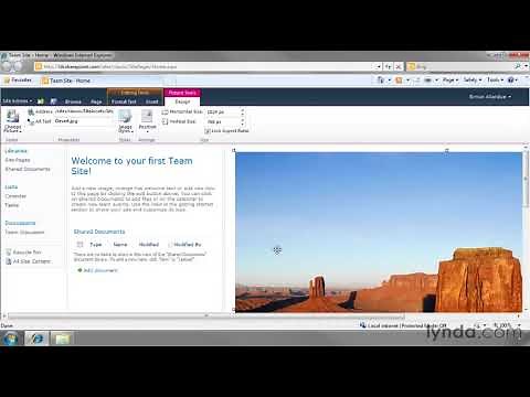 SharePoint Tutorial - How to edit a home page