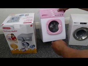 TOY WASHING MACHINES CASDON AND MIELE LINE UP AND HOW TO FIX THE BATTERIES