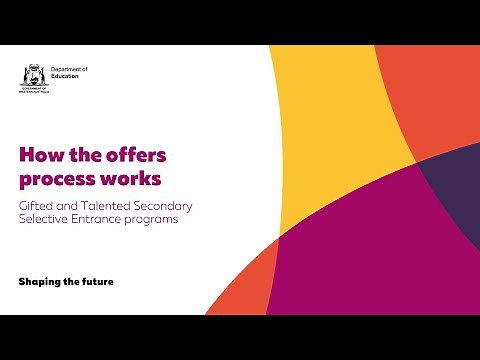 How the offers process works - Gifted and Talented program