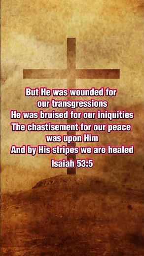 ✝️‭‭ ‭‭Isaiah‬ ‭53‬:‭5 But He was wounded for our transgressions, He was bruised for our iniquities
