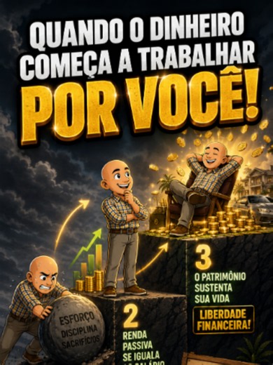 Quando o dinheiro começa a trabalhar por você? Se você sente que está sempre correndo atrás do prejuízo, este vídeo mostra o caminho real para a liberdade financeira. A construção de patrimônio acontece em três pontos de virada essenciais: quando seus rendimentos superam seus aportes, quando eles se igualam ao seu salário e, finalmente, quando seu patrimônio sustenta seu padrão de vida. O segredo não é sorte ou ganhos rápidos, mas a constância em investir todos os meses e a paciência para deixar