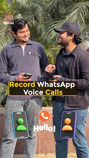Record WhatsApp voice calls #shorts #record #callrecording #tipsandtricks #howto #whatsapp #techtips