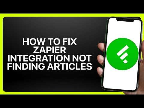 How To Fix Feedly Zapier Integration Not Finding Articles! Tutorial