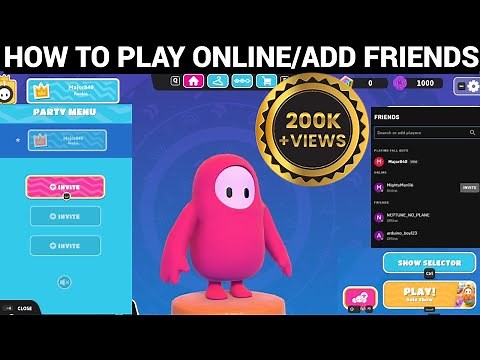 HOW TO PLAY MULTIPLAYER/ADD FRIENDS IN FALL GUYS