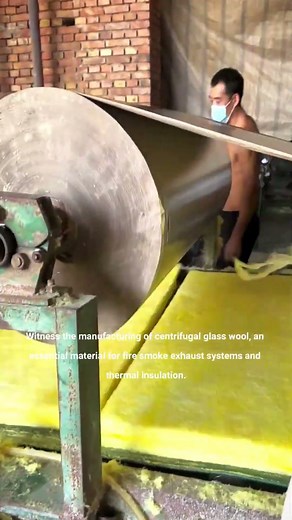 Glass Wool Sheet Production