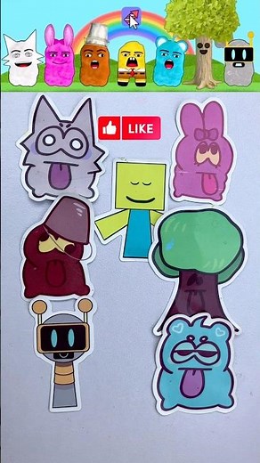 Incredibox Sprunki - Nuggets Edition (Mod) color mixing #incredibox #sprunki #satisfying #nuggets