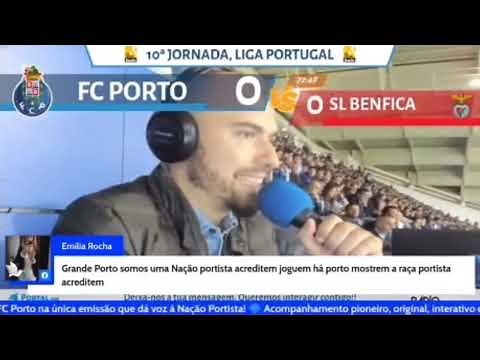 Reação do comentador do Porto Canal ao golo do Benfica "Não é! Não é! Não é!"
