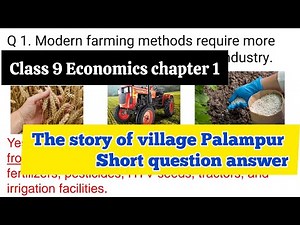 class 9th economics chapter 1 question answer / The story of village Palampur question answer