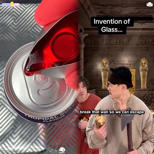Invention of glass #comedy