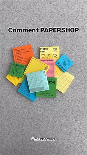 Comment PAPERSHOP to enhance your sticky note data collection 😉 | Mrs. D's Corner