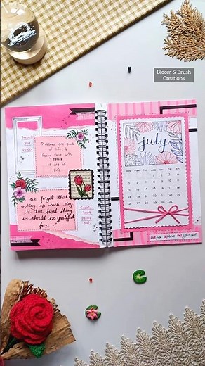 Pink Journal Ideas | Aesthetic Journal। #journal #scrapbooking #trendingvideo #viralshorts