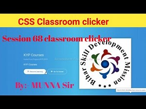 CSS classroom clicker | Classroom clicker session 68| session 68 classroom clicker