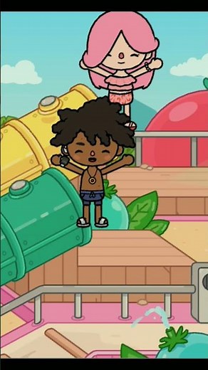 Go on Vacation to Watermelon Wave Club Toca Boca || Toca Life World || #tocalife #Shorts