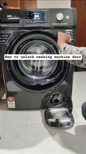 How to unlock ifb washing machine door # #washingmachine #ifb #viral #service