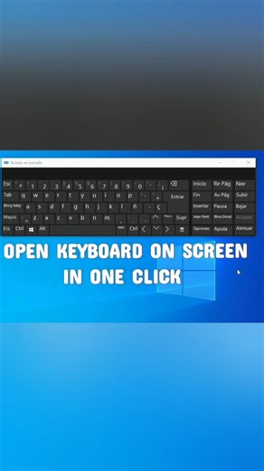 Open Keyboard on Screen in 1 Click #windows #tech #shorts #pchacks #computer #trending #shortcut