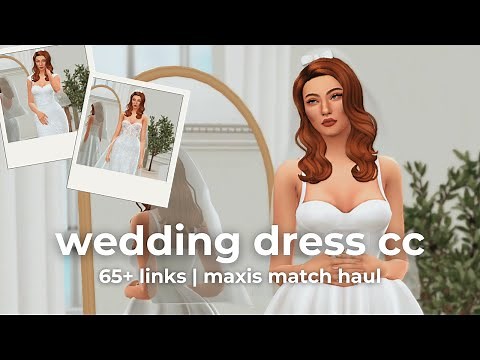 maxis match wedding dress cc (65+ links!) | sims 4 cc finds