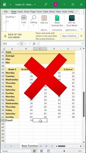 How to Count Numbers in Excel Automatically #excel #exceltips #shorts