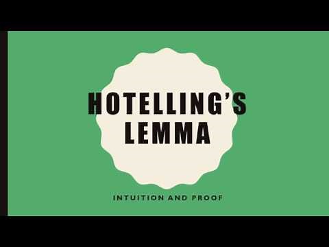 Hotelling’s Lemma Intuition and Proof