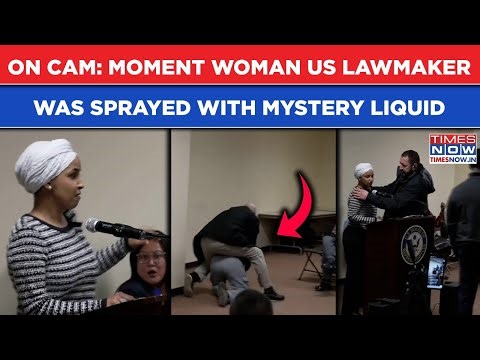 Ilhan Omar Attacked By Trump MAGA Fringe? Watch Man Lunge At US Lawmaker, Spray Unknown Substance